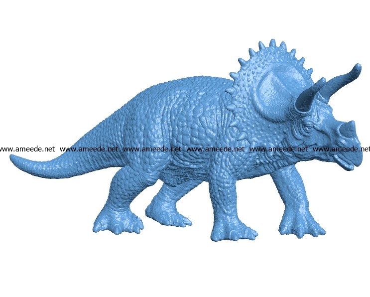 Dinosaurs triceratops B002872 file stl free download 3D Model for CNC and 3d printer