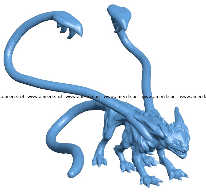 Displacer Beast B003606 file stl free download 3D Model for CNC and 3d printer