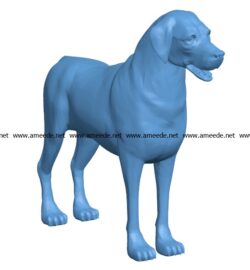 Dog Mutt B003271 file stl free download 3D Model for CNC and 3d printer