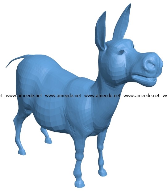 3D Printed burro shrek by 3Diego.h