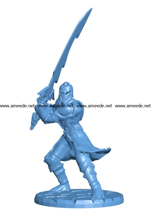 Dragon slayer Man B003097 file stl free download 3D Model for CNC and 3d printer