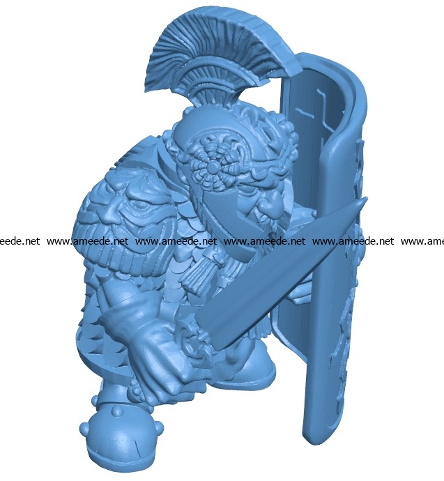 Dwarf gladiator B003684 file stl free download 3D Model for CNC and 3d printer