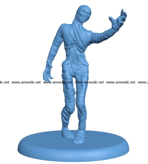Egyptian mummy B003244 file stl free download 3D Model for CNC and 3d printer