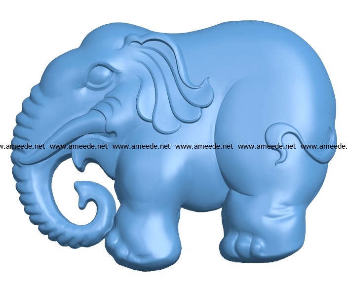 Elephant pendant B003099 file stl free download 3D Model for CNC and 3d printer