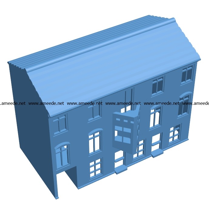Elite mansion House B003108 file stl free download 3D Model for CNC and 3d printer