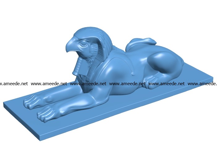 Falcon figure B003626 file stl free download 3D Model for CNC and 3d printer