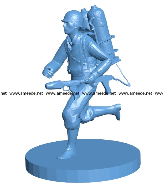 Flame Trooper B003179 file stl free download 3D Model for CNC and 3d printer