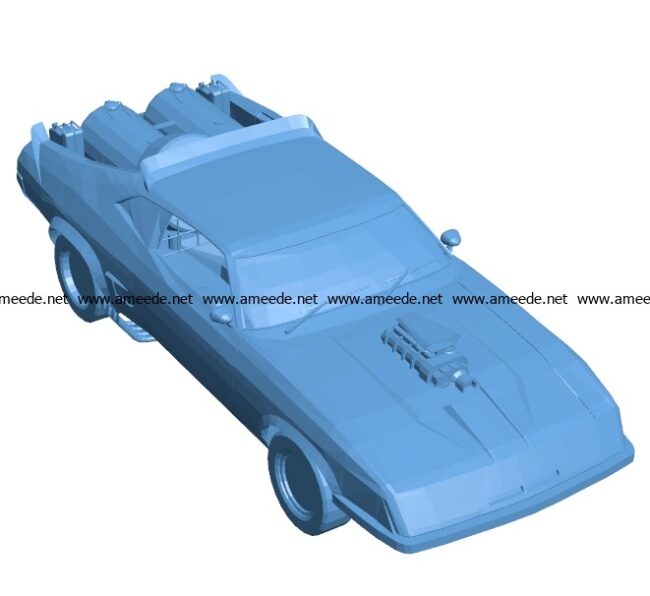 Ford Falcon racing Car B003706 file stl free download 3D Model for CNC and 3d printer