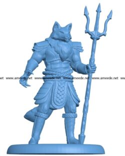 Fox Samurai B003091 file stl free download 3D Model for CNC and 3d printer