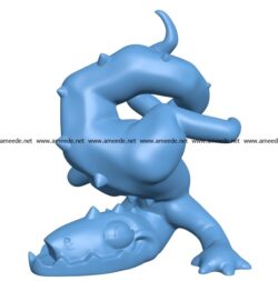 Funny dragon B002877 file stl free download 3D Model for CNC and 3d printer