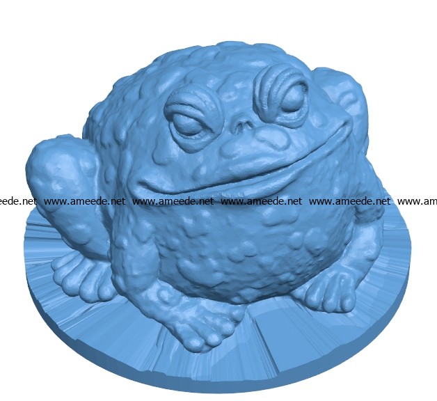 Garden toad B002868 file stl free download 3D Model for CNC and 3d printer