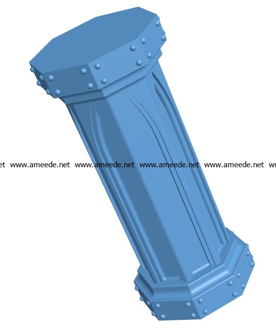 Gothic column B003072 file stl free download 3D Model for CNC and 3d printer