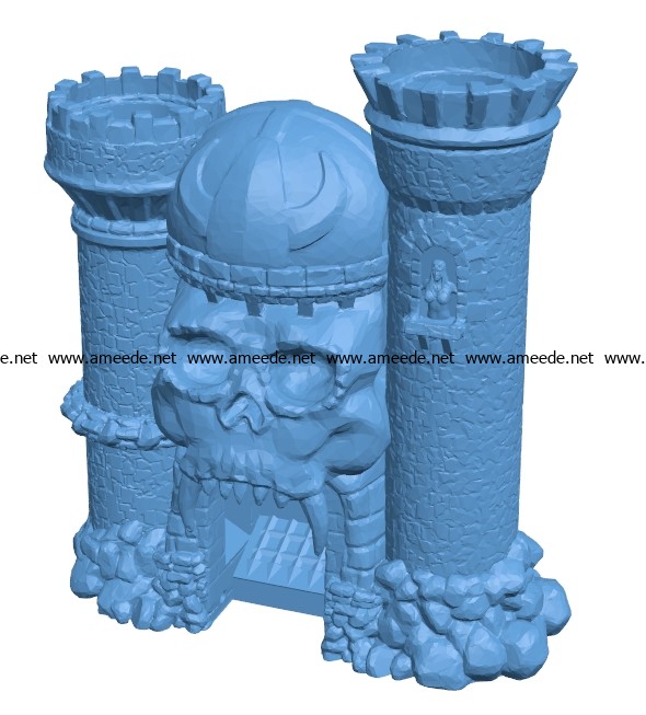 Grayskull Castle House B003477 file stl free download 3D Model for CNC and 3d printer