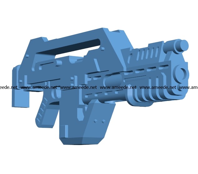 Gun M41A Pulse Rifle B003379 file stl free download 3D Model for CNC and 3d printer