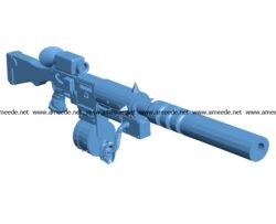 Gun ork sniper rifle B003261 file stl free download 3D Model for CNC and 3d printer