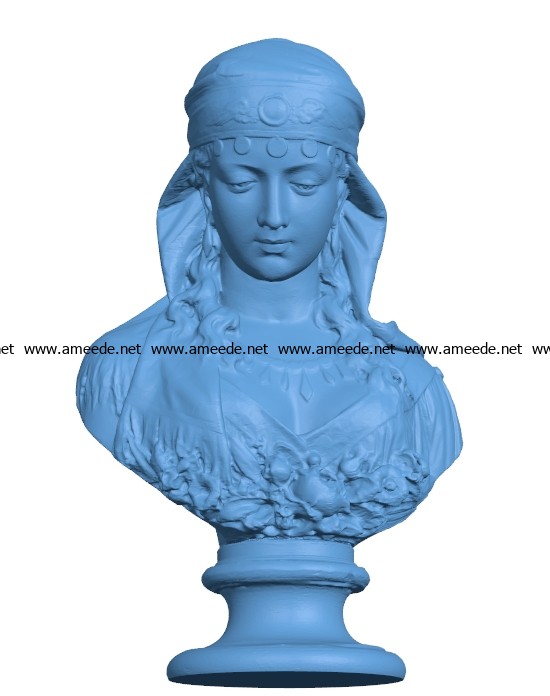 Gypsy girl B003013 file stl free download 3D Model for CNC and 3d printer