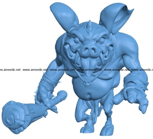 Hog Goblin B003696 file stl free download 3D Model for CNC and 3d printer