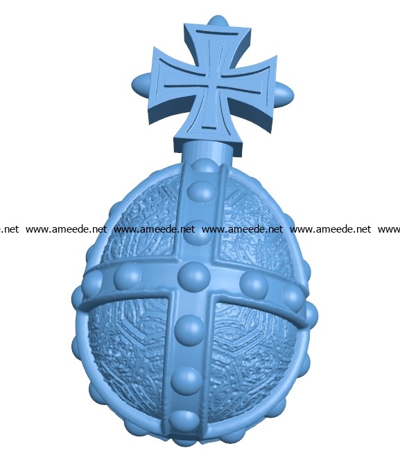 Holy Hand Grenade B003610 file stl free download 3D Model for CNC and 3d printer