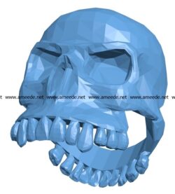 Horror ring head B003254 file stl free download 3D Model for CNC and 3d printer