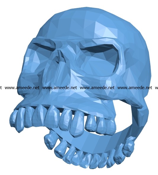 Horror ring head B003254 file stl free download 3D Model for CNC and 3d printer