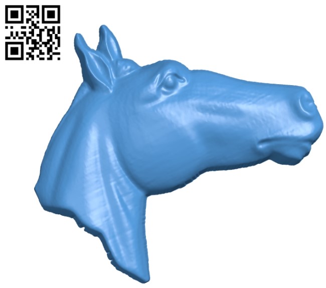 Horse head A002779 wood carving file stl for Artcam and Aspire jdpaint free vector art 3d model download for CNC