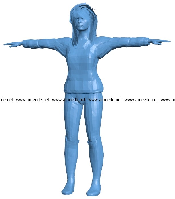 Horse woman B003504 file stl free download 3D Model for CNC and 3d printer