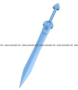 Inquisitor Sword B003102 file stl free download 3D Model for CNC and 3d printer