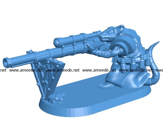Jezzail Sniper 003741 file stl free download 3D Model for CNC and 3d printer