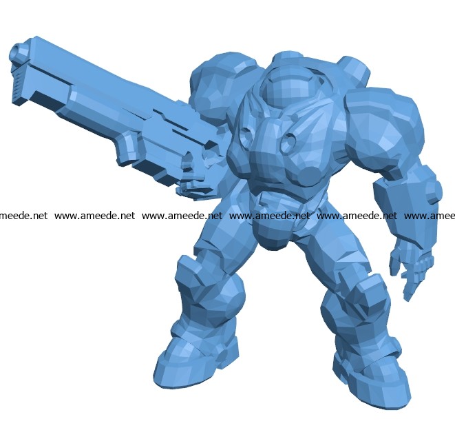 Jim Raynor B003455 file stl free download 3D Model for CNC and 3d printer