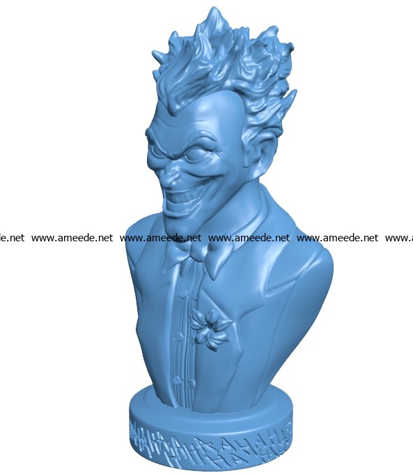 Joker smile B003463 file stl free download 3D Model for CNC and 3d printer