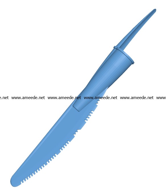 Knife B002955 file stl free download 3D Model for CNC and 3d printer