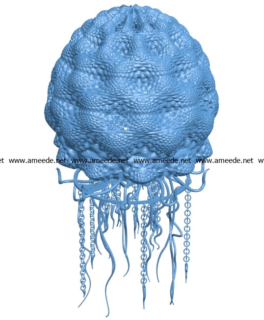 Lamp shaped jellyfish B002869 file stl free download 3D Model for CNC and 3d printer