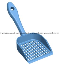 Litter scoop B002953 file stl free download 3D Model for CNC and 3d printer
