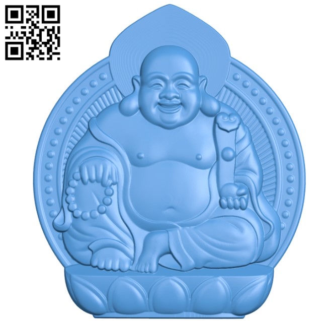 Maitreya Buddha A002796 wood carving file stl for Artcam and Aspire jdpaint free vector art 3d model download for CNC