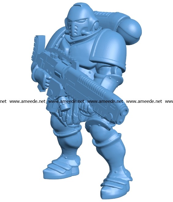 Man Hellblasters 003733 file stl free download 3D Model for CNC and 3d printer