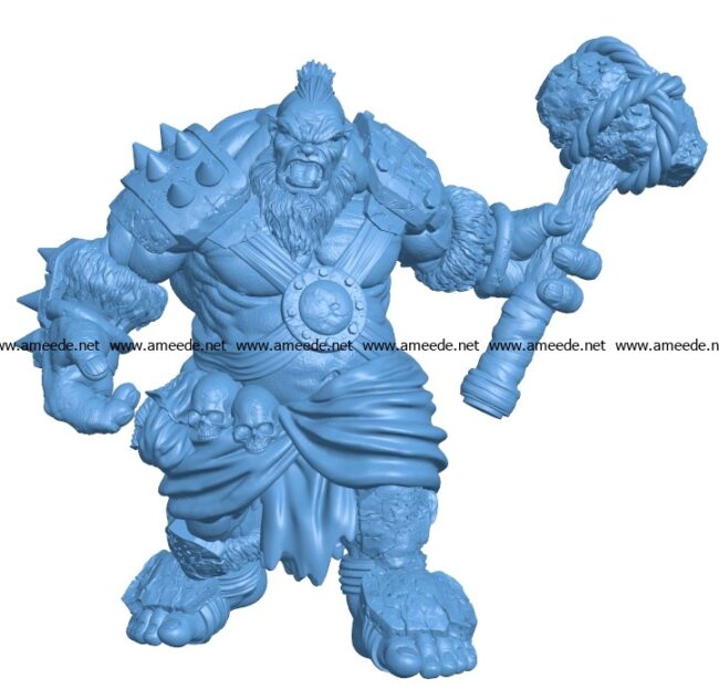 Man One Piece ogre B003731 file stl free download 3D Model for CNC and 3d printer