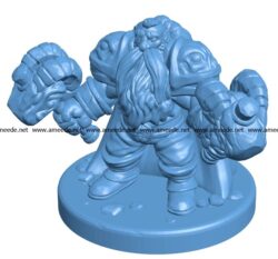 Man Slag Beard 003735 file stl free download 3D Model for CNC and 3d printer
