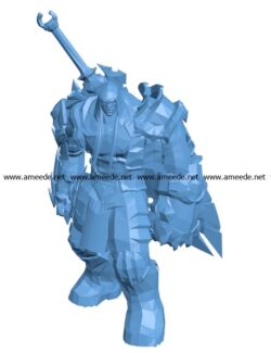 Man darksiders warrior B003242 file stl free download 3D Model for CNC and 3d printer