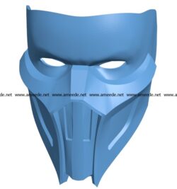 Mask Noob Saibot Helmet B003694 file stl free download 3D Model for CNC and 3d printer