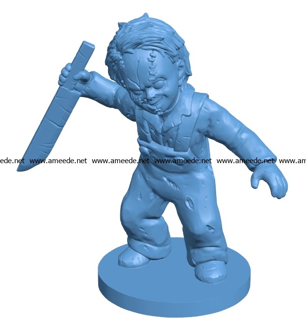 Medieval Chucky boy B003165 file stl free download 3D Model for CNC and 3d printer
