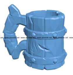 Medieval mug B003159 file stl free download 3D Model for CNC and 3d printer