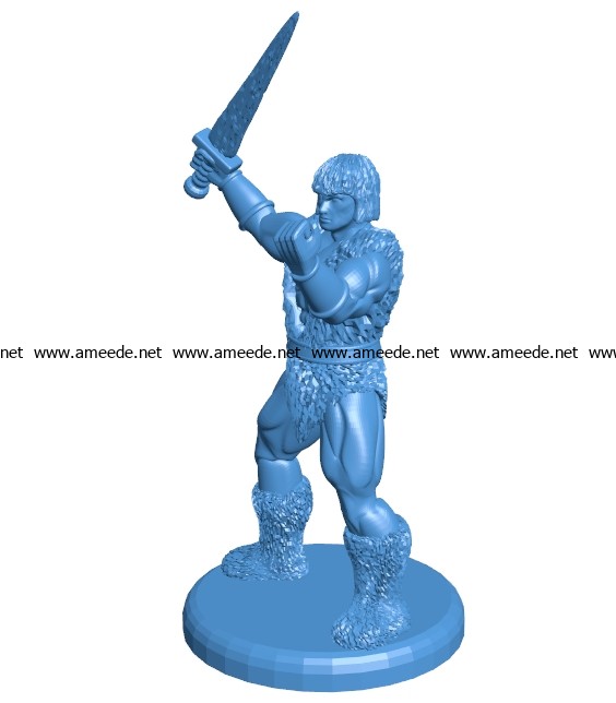 Men Thundarr B003755 file stl free download 3D Model for CNC and 3d printer