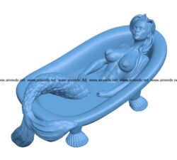 Mermaid B003079 file stl free download 3D Model for CNC and 3d printer