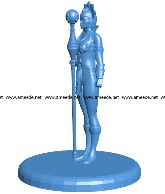 Miss Evil Lyn B003753 file stl free download 3D Model for CNC and 3d printer