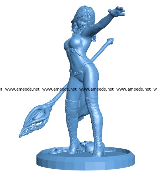 Miss Evoker B003302 file stl free download 3D Model for CNC and 3d printer