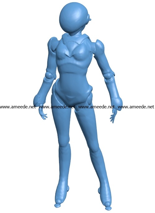 Miss Linna B003374 file stl free download 3D Model for CNC and 3d printer