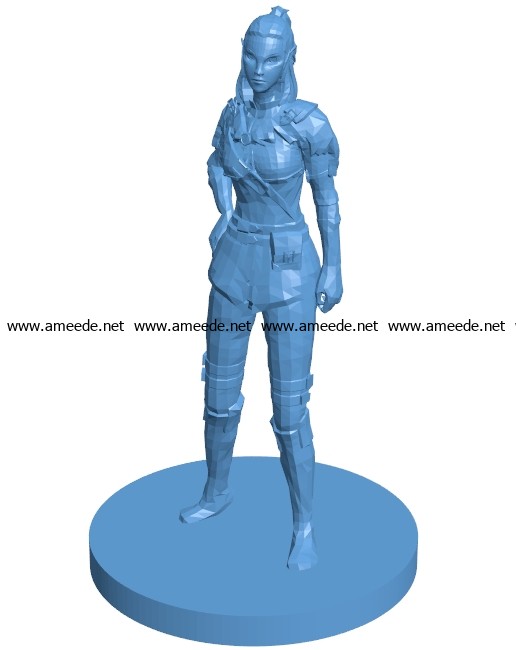 Miss Orishkiin B003300 file stl free download 3D Model for CNC and 3d printer