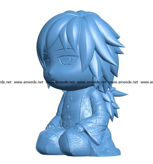 Miss Tomioka Giyuu B003427 file stl free download 3D Model for CNC and 3d printer