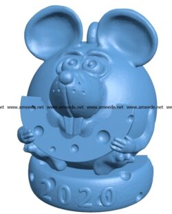Mouse on cheese B003095 file stl free download 3D Model for CNC and 3d printer