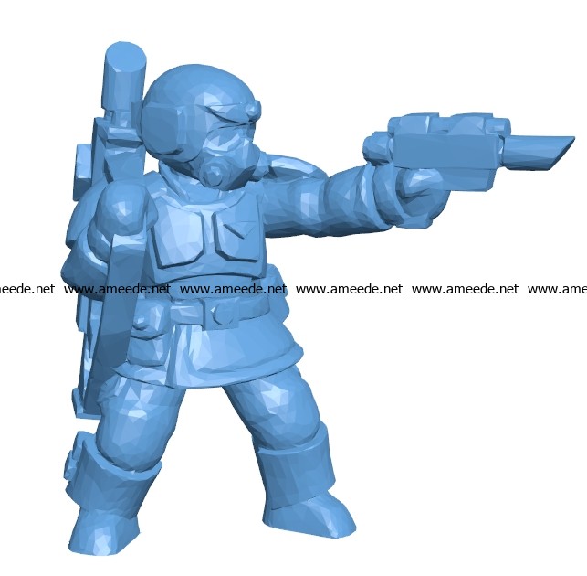 Mr Cadian Infantry B003265 file stl free download 3D Model for CNC and 3d printer